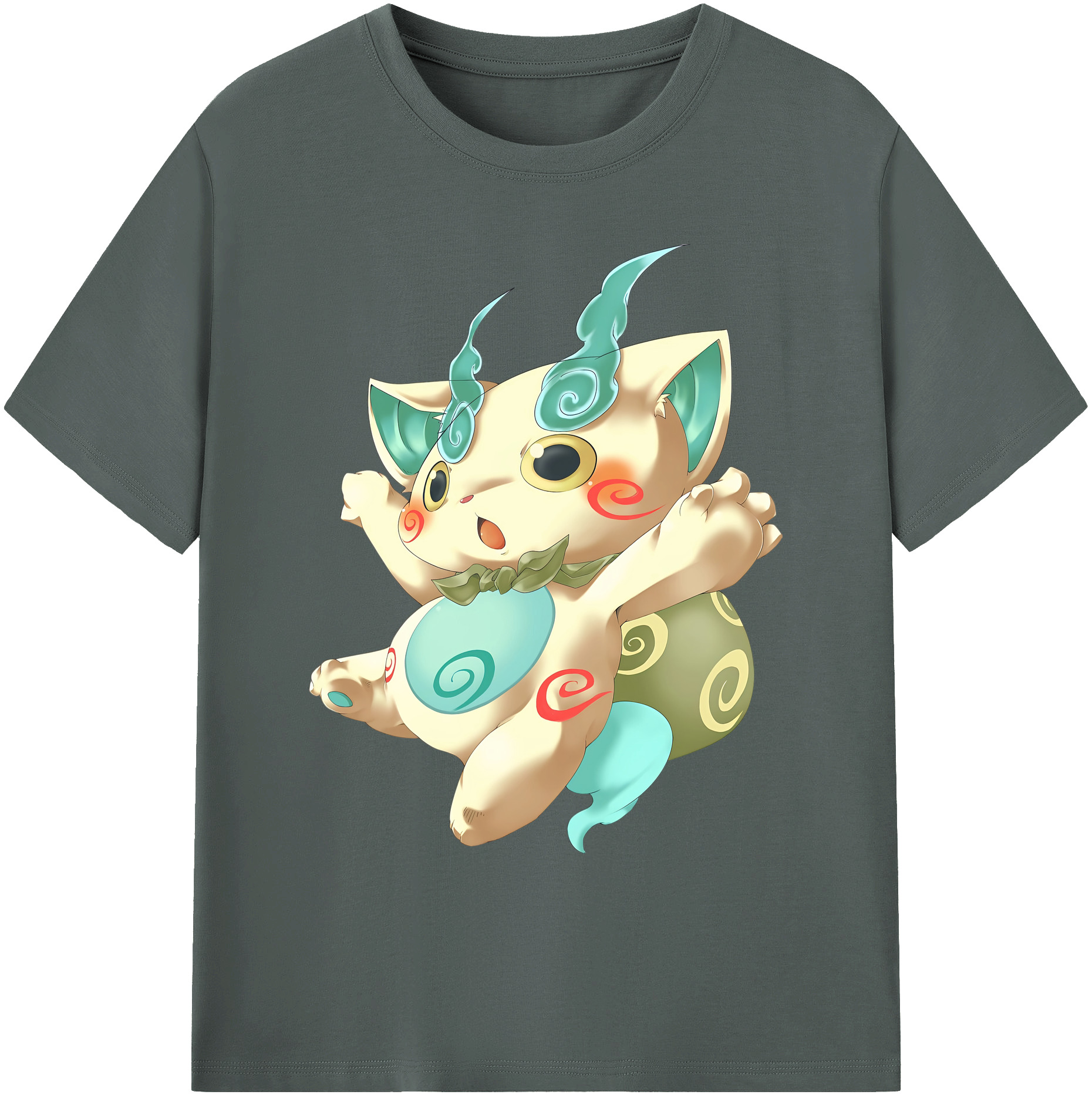 （画像用） 妖怪ウォッチ Yo-kai Watch 綿100％ メンズ半袖Tシャツ｜肌触りやわらか＆通気性